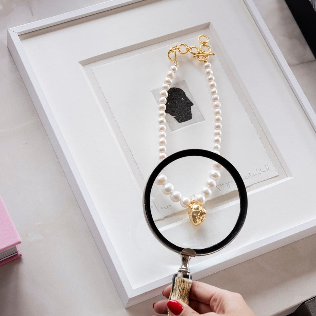 Pearls In My Heart Necklace