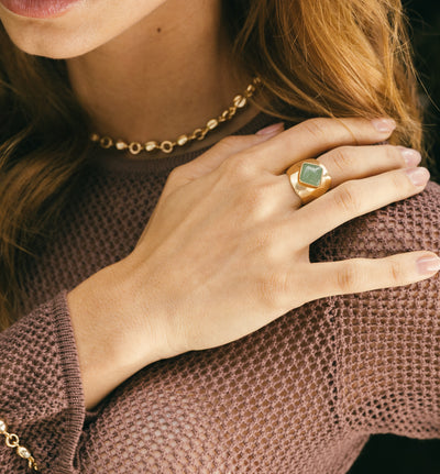 Amazonita Ring