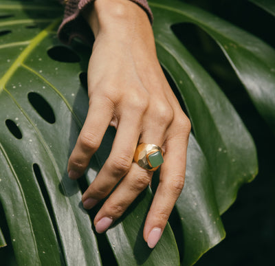 Amazonita Ring