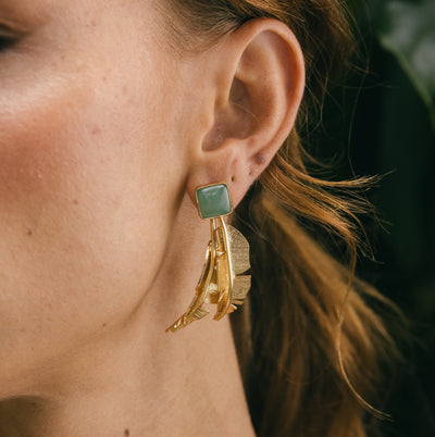 Hoja de Palma Earrings