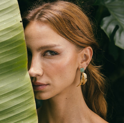 Hoja de Palma Earrings
