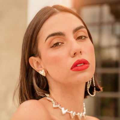 Studs- Earcuff Frutos Rojos